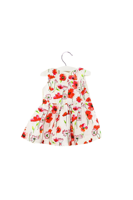 A White Sleeveless Dresses from Gingersnaps in size 3-6M for girl. (Back View)
