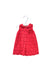 A Red Sleeveless Dresses from Monsoon in size 0-3M for girl. (Back View)