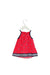 A Red Sleeveless Dresses from Nautica in size 6-12M for girl. (Back View)