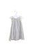 A Green Sleeveless Dresses from Seed in size 3-6M for girl. (Front View)