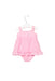 A Pink Sleeveless Dresses from Nicholas & Bears in size 0-3M for girl. (Back View)