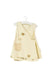 A Beige Sleeveless Dresses from Natures Purest in size 3-6M for girl. (Front View)