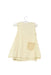 A Beige Sleeveless Dresses from Natures Purest in size 3-6M for girl. (Back View)
