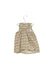 A Blue Sleeveless Dresses from Tea in size 6-12M for girl. (Back View)