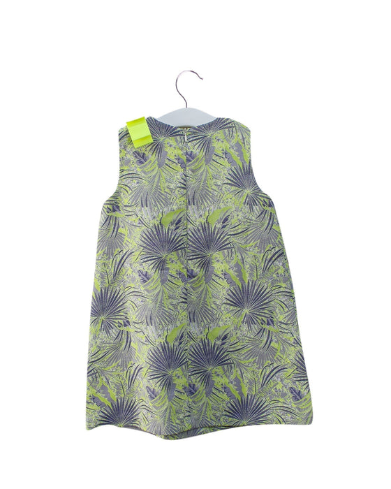 A Yellow Sleeveless Dresses from Bleu Comme Gris in size 6T for girl. (Back View)