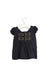 A Grey Short Sleeve Dresses from Velveteen in size 3-6M for girl. (Back View)