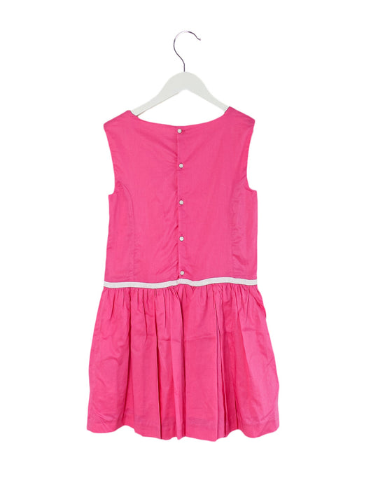 A Pink Sleeveless Dresses from Jacadi in size 10Y for girl. (Front View)