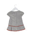 A Grey Short Sleeve Dresses from Petits in size 3-6M for girl. (Back View)