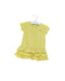 A Yellow Short Sleeve Dresses from Petit Bateau in size 3-6M for girl. (Back View)