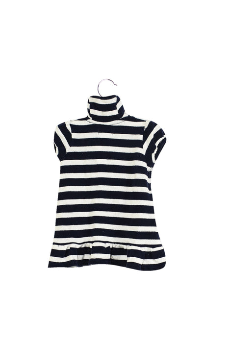 A Navy Short Sleeve Dresses from Ralph Lauren in size 3-6M for girl. (Back View)