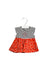 A Red Short Sleeve Dresses from Jean Bourget in size 3-6M for girl. (Front View)