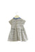 A White Short Sleeve Dresses from Cyrillus in size 3-6M for girl. (Back View)