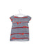 A Navy Short Sleeve Dresses from Petit Bateau in size 3-6M for girl. (Back View)