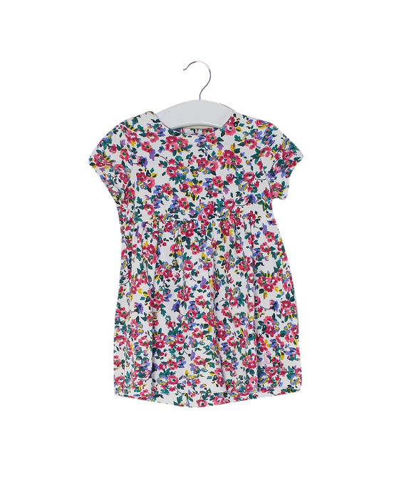 A Pink Short Sleeve Dresses from Joules in size 6-12M for girl. (Front View)