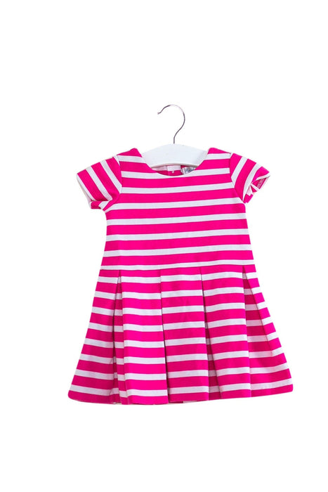 A Pink Short Sleeve Dresses from Ralph Lauren in size 3-6M for girl. (Back View)
