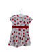 A White Short Sleeve Dresses from Chicco in size 6-12M for girl. (Back View)
