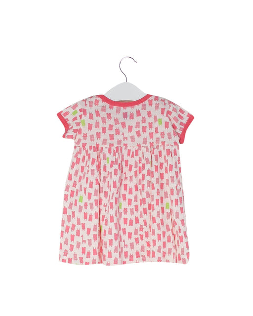 A Pink Short Sleeve Dresses from Petit Bateau in size 3-6M for girl. (Front View)
