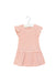 A Pink Short Sleeve Dresses from Seed in size 6-12M for girl. (Front View)