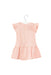 A Pink Short Sleeve Dresses from Seed in size 6-12M for girl. (Back View)