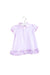 A Purple Short Sleeve Dresses from Ralph Lauren in size 3-6M for girl. (Back View)