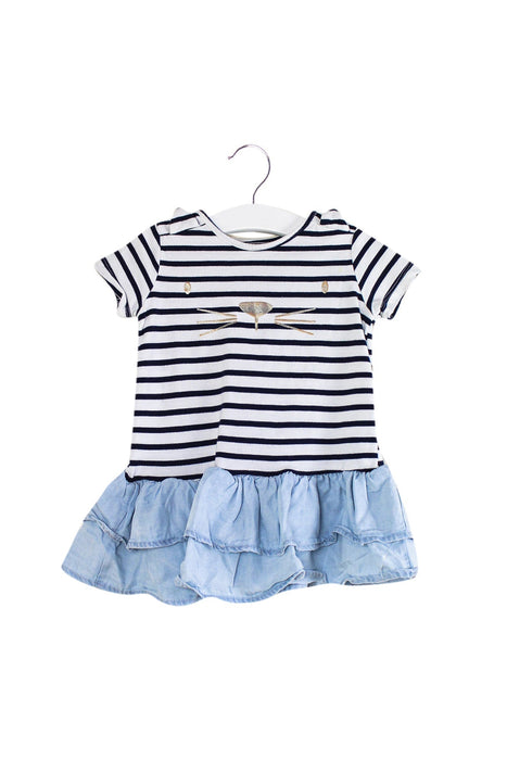 A Multicolour Short Sleeve Dresses from Seed in size 6-12M for girl. (Front View)