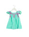 A Green Short Sleeve Dresses from Kidsagogo in size 6-12M for girl. (Back View)