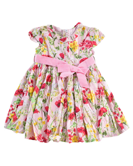 A Red Short Sleeve Dresses from Monsoon in size 6-12M for girl. (Front View)