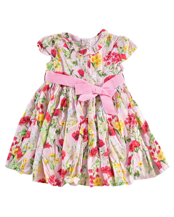 A Red Short Sleeve Dresses from Monsoon in size 6-12M for girl. (Front View)