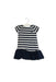 A Navy Dress Sets from Ralph Lauren in size 3-6M for girl. (Front View)