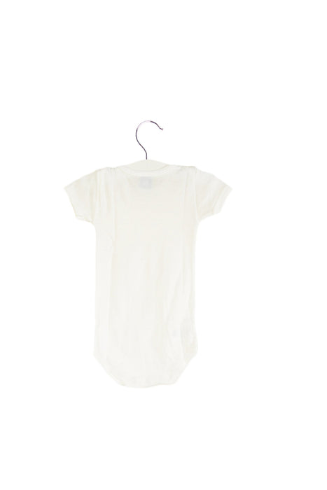 A White Short Sleeve Bodysuits from Petit Bateau in size 6-12M for neutral. (Front View)