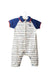 A White Short Sleeve Jumpsuits from Chickeeduck in size 0-3M for boy. (Back View)