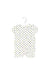 A White Short Sleeve Rompers from Seed in size 3-6M for girl. (Front View)