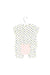 A White Short Sleeve Rompers from Seed in size 3-6M for girl. (Back View)