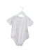 A White Short Sleeve Bodysuits from Mides in size 2T for girl. (Front View)