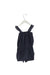 A Grey Sleeveless Rompers from Gingersnaps in size 4T for girl. (Back View)
