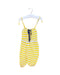 A Yellow Long Overalls from Nobodinoz in size 3-6M for girl. (Front View)