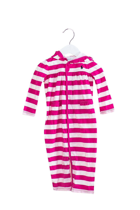 A Pink Long Sleeve Jumpsuits from Ralph Lauren in size 6-12M for girl. (Back View)