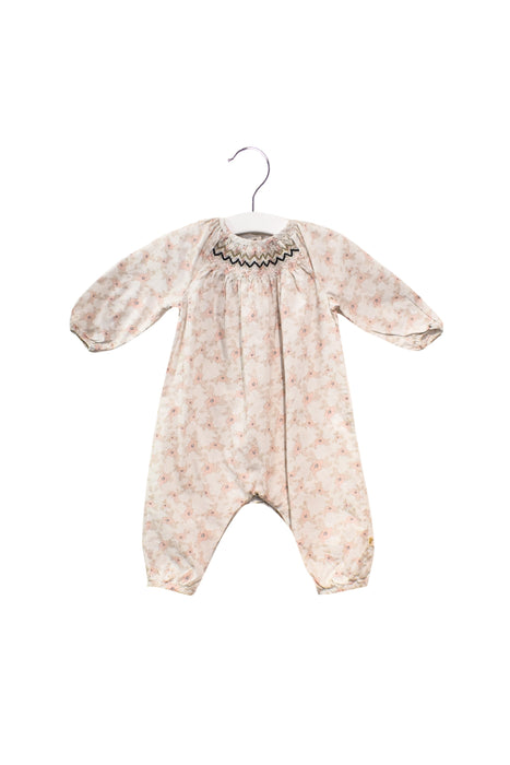 A  Long Sleeve Jumpsuits from Les Enfantines in size 6-12M for girl. (Back View)