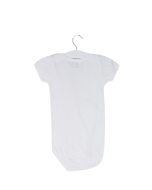 A White Short Sleeve Bodysuits from Petit Bateau in size 6-12M for boy. (Front View)