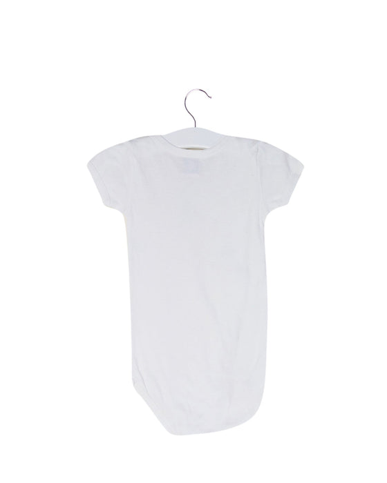 A White Short Sleeve Bodysuits from Petit Bateau in size 6-12M for boy. (Front View)