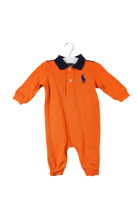 A Orange Long Sleeve Jumpsuits from Ralph Lauren in size 0-3M for boy. (Back View)
