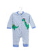 A Blue Long Sleeve Jumpsuits from Jojo Maman Bébé in size 0-3M for girl. (Back View)
