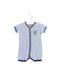 A Blue Short Sleeve Rompers from Petit Bateau in size 3-6M for boy. (Back View)