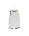 A White Sleeveless Rompers from Mayoral in size 3-6M for boy. (Back View)
