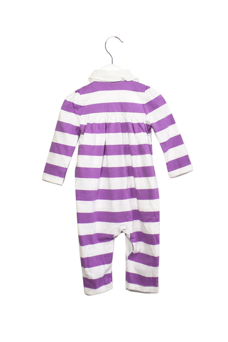 A Purple Long Sleeve Jumpsuits from Ralph Lauren in size 6-12M for girl. (Front View)