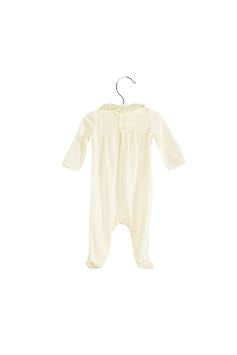 A White Long Sleeve Jumpsuits from Ralph Lauren in size 0-3M for girl. (Front View)