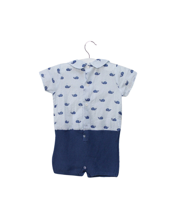 A White Short Sleeve Rompers from Paz Rodriguez in size 6-12M for boy. (Back View)