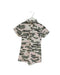 A Pink Short Sleeve Rompers from Seed in size 5T for girl. (Front View)
