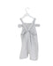A Grey Sleeveless Rompers from Seed in size 3-6M for girl. (Back View)