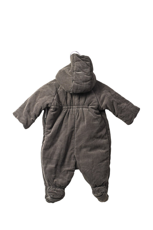 A Grey Long Sleeve Jumpsuits from Bonpoint in size 0-3M for neutral. (Front View)